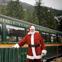 Georgetown, holiday trains, light show, holiday music
