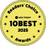 USA Today 10Best Readers Choice Awards 2025 badge for Georgetown Loop Railroad